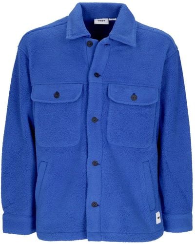 Obey Thompson Shirt Jacket Padded Shirt - Blue