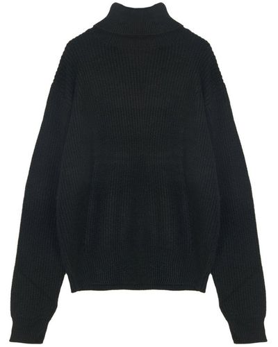 Silvian Heach High Neck Sweater Cva22045lu - Black