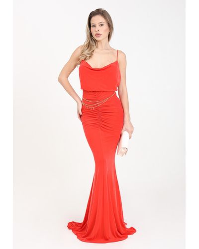 Elisabetta Franchi Dresses Coral - Red