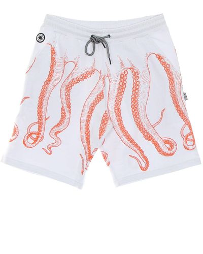 Octopus 'Tracksuit Shorts Outline Short - Red