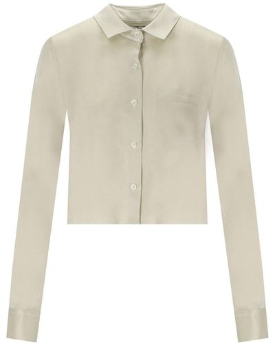 Cruna Dafne Menta Cropped Shirt - White