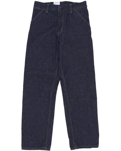 Carhartt Jeans Single Knee Pant Rinsed - Blue