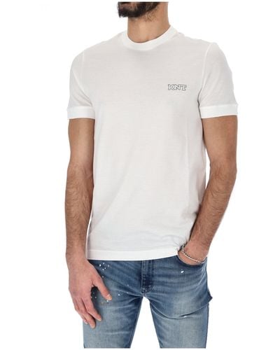 Kiton T-Shirt 100%Co Weib - Weiß