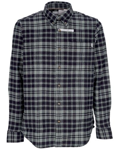 Timberland 'Long Sleeve Shirt Heavy Flannel L/Check Shirt Balsam - Blue