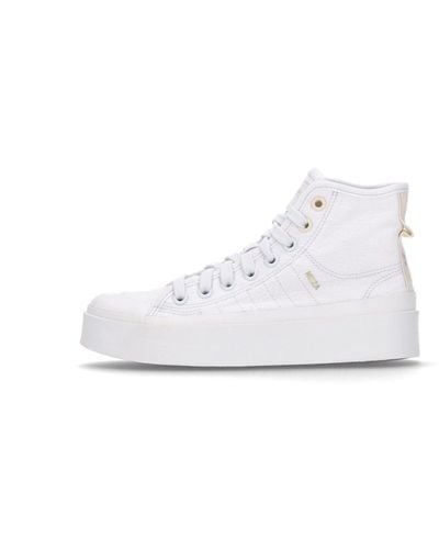 adidas Platform Mid Sneakers - Weiß