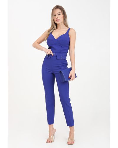 Elisabetta Franchi Blaue Indigohose