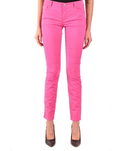 Emporio Armani Enge Jeans - Pink