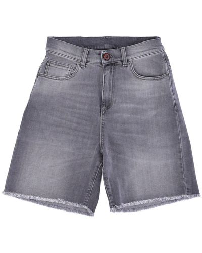 Vision Of Super Kurze Jeans Fur Herren, Schwarze Beschichtung, Denim-Shorts, Grau