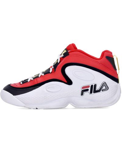 Fila Grant Hill 3 Mid Basketball Shoe - Red