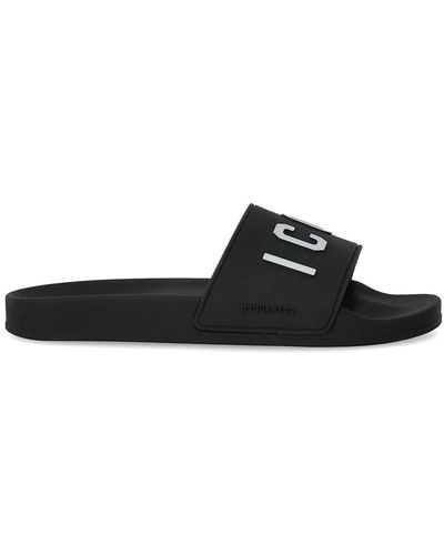 DSquared² Chausson Homme Be Icon Noir Blanc