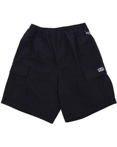 Obey Easy Ripstop Cargo Short Pants - Blue