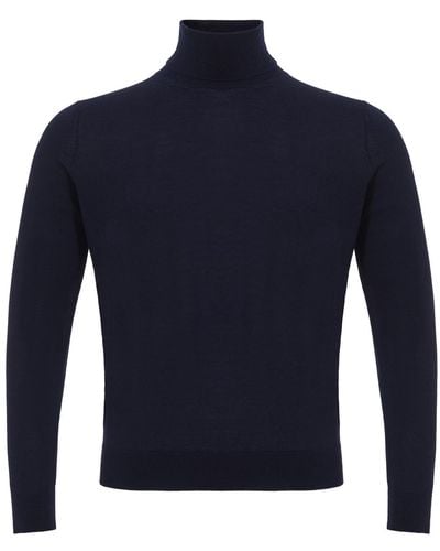 Colombo Cashmere And Silk Turtleneck - Blue