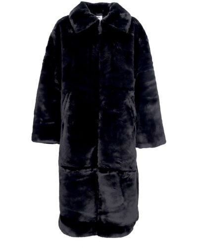 Nike Faux Fur Long Jacket/Dk Smoke/Sail - Black