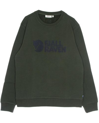 Fjallraven Herren-Sweatshirt Mit Rundhalsausschnitt Und Logo-Pullover - Grün