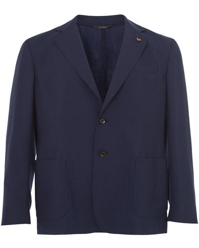 Colombo Two-Button Cashmere Jacket - Blue