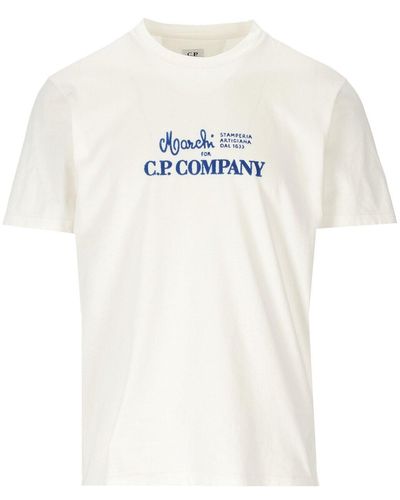 C.P. Company Jersey 24/1 Graphic T-shirt - White