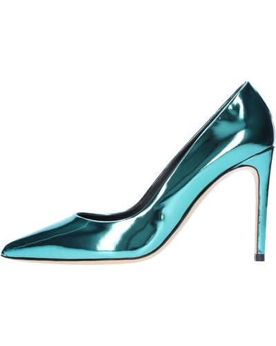 Ninalilou Turkisfarbene Schuhe Mit Absatz - Blau
