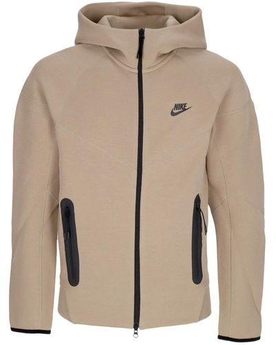 Nike Lightweight Hoodie Tech Fleece Full-Zip Windrunner Hoodie Khaki - Natural
