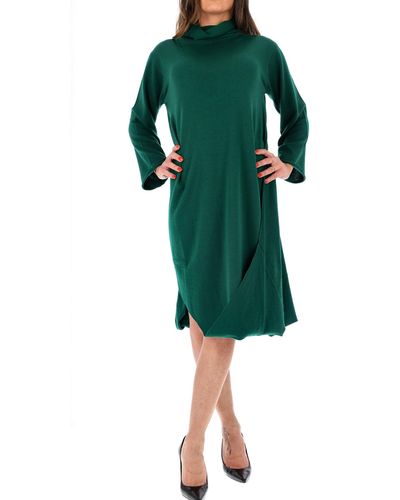 Pierantonio Gaspari Kleid Mit Smaragdgrunen Dreiecken - Grün