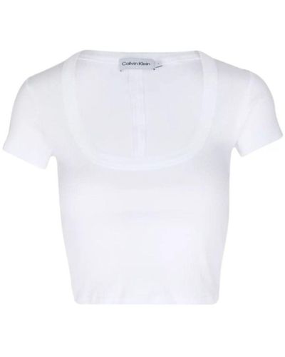 Calvin Klein T-Shirt Fur Frauen - Weiß