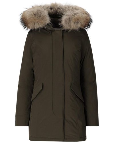 Woolrich Luxus Artic Parka mit abnehmbarem Fell - Grün