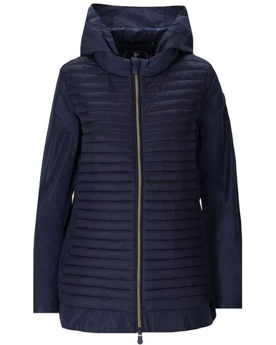 Save The Duck Morena Hooded Jacket - Blue
