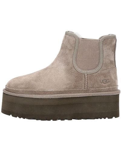UGG Neumel Platform Boots Chelsea - Gray
