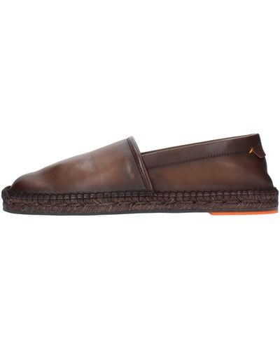 Santoni Flat Shoes Dark - Brown