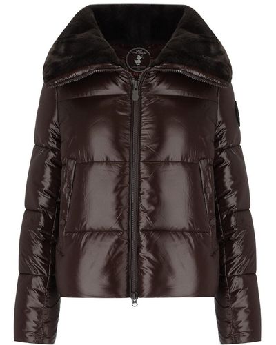 Save The Duck Moma Cropped Padded Jacket - Black