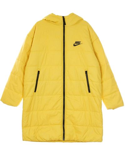 Nike Long Down Jacket Sportswear Core Parka Solar Flare - Yellow
