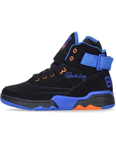 Baskets Ewing Athletics Kross Pour Homme - Nubuck Noir - Neuf Avec Boîte - Modèle Rétro