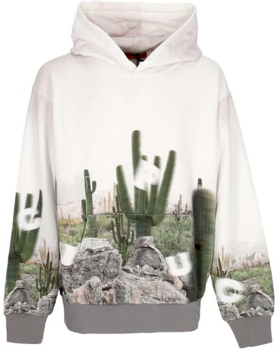 Acupuncture Lightweight Hooded Sweatshirt For Cactus Hoodie - White