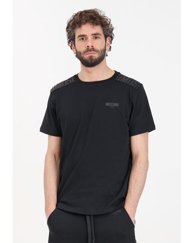 Moschino Schwarzes T-Shirt Und Poloshirt Von