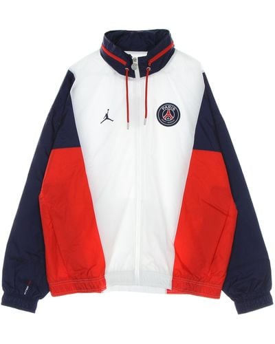 Nike Paris Saint-Germain Windbreaker Nylon Hooded Jacket - Red