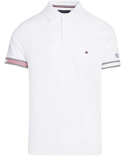 Tommy Hilfiger Polo Pour Homme - Blanc