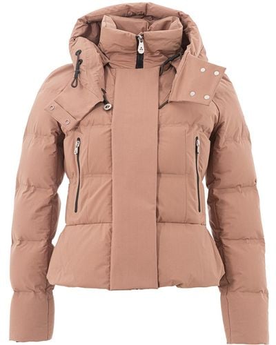 Peuterey Geometric Quilted Jacket - Pink