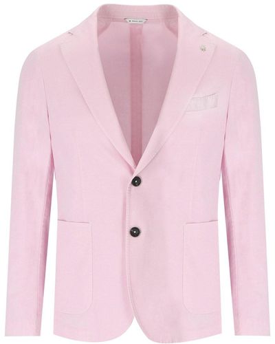 Manuel Ritz Single-breasted Jacket - Pink