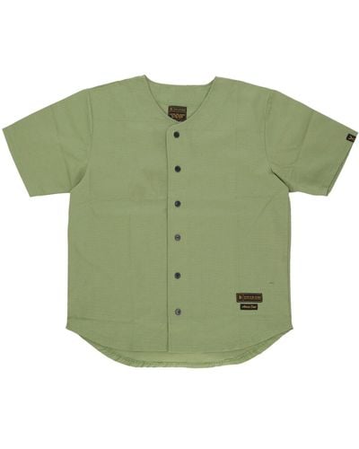 5TATE OF MIND Coat Buttons 'Baseball Shirt Military - Green