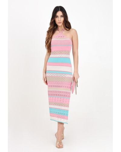 Akep Dresses Multicolor - Pink