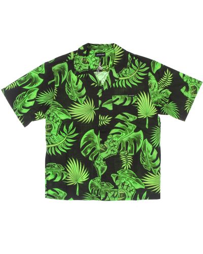 Santa Cruz Herren Kurzarmhemd Cabana Shirt Schwarz - Grün