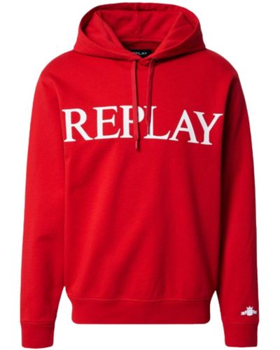 Replay Herren-Sweatshirt - Rot