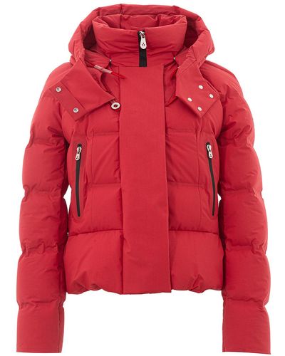Peuterey Geometric Quilted Jacket - Red