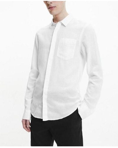 Calvin Klein Hemd Fur Herren - Weiß