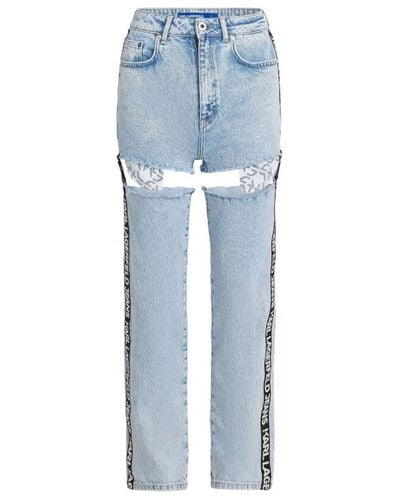 Karl Lagerfeld Damen Jeans - Blau