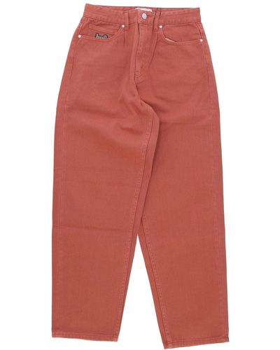 Huf Cromer Signature Pant Washed Jeans - Red