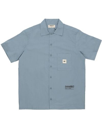Caterpillar 'Short Sleeve Shirt Desert Shirt - Blue