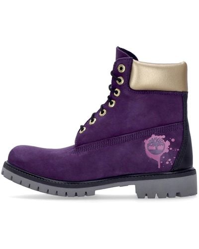 Timberland 6" Premium Boot "Hip Hop Royalty" Pennant - Purple