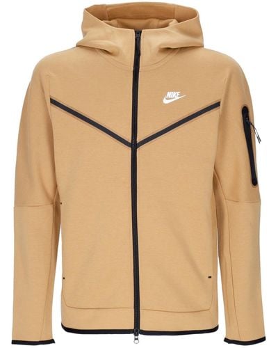 Nike Lightweight Sweatshirt With Zip Hood For Sportswear Tech Fleece Hoodie Elemental/Sail - Natural