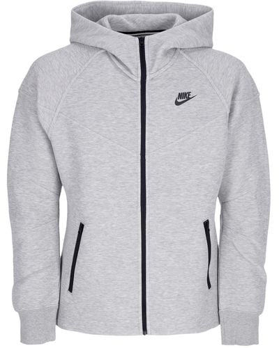 Nike Lightweight Hooded Zip Sweatshirt W Sportswear Tech Fleece Windrunner Full-Zip Hoodie Dk Heather - Gray