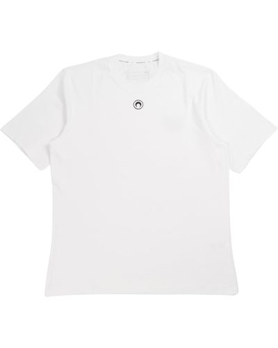 Marine Serre T-Shirt Aus Bio-Baumwolle - Weiß
